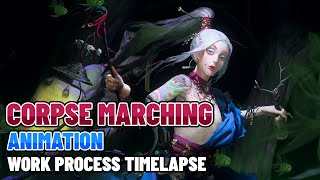 【Spine 2D】Corpse Marching Animation - Work Process Timelapse | 𝗗𝗢𝗪𝗡𝗟𝗢𝗔𝗗