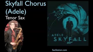 How to Play Skyfall (Chorus) by Adele on Tenor Saxophone