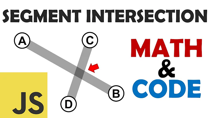 Segment intersection formula explained