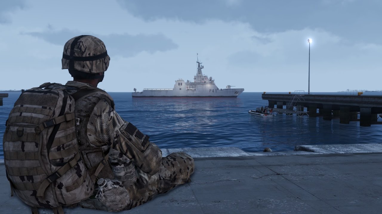 Accion De Subir A Un Barco