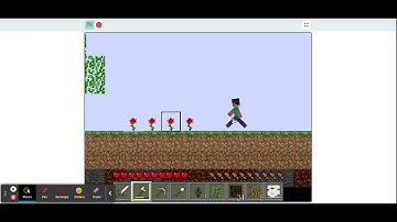 Paper Minecraft v11.5 (Minecraft 2D) on Scratch     Collecting Resources