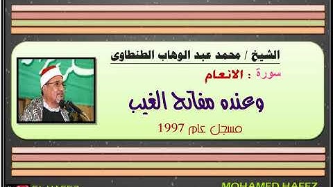 الشيخ / محمد عبد الوهاب الطنطاوى -- سورة الانعام -1997