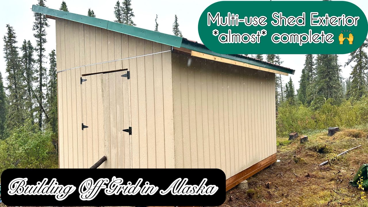 Visual Reference: Building Off Grid In Remote Alaska Shed Exterior Is Almost