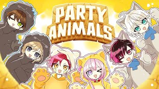 【Party Animals🌸🌙】 みんなとアニマルバトルだニャー！/ᐠ - ˕ -マ Ⳋ🐾 【ナセラ/にじさんじ】