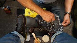 TOTAL RESTORATION!!! OLD TO NEW! | Angelo Shoe Shine ASMR