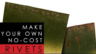 How to make rivets on a scale model - scratch build at no cost
