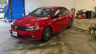 Carfive - Red 2016 Gasoline Volkswagen Jetta 1.8T Sport Sedan - A Blend Of Style And Comfort
