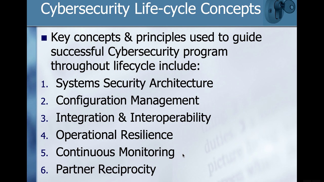 Information Systems Security   Lecture 3   Lifecycle
