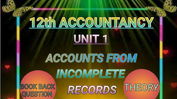 12th accountancy unit 1 / English medium/theory/Book back question/