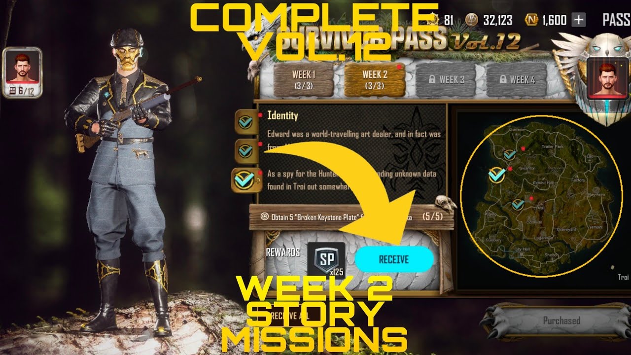 PUBG NEWSTATE VOL.12 WEEK 2 STORY MISSIONS | ALL LOCATIONS