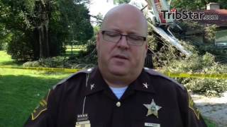 Vigo county sheriff Greg Ewing with update on occupants of Cessna involved in Thursday evening crash