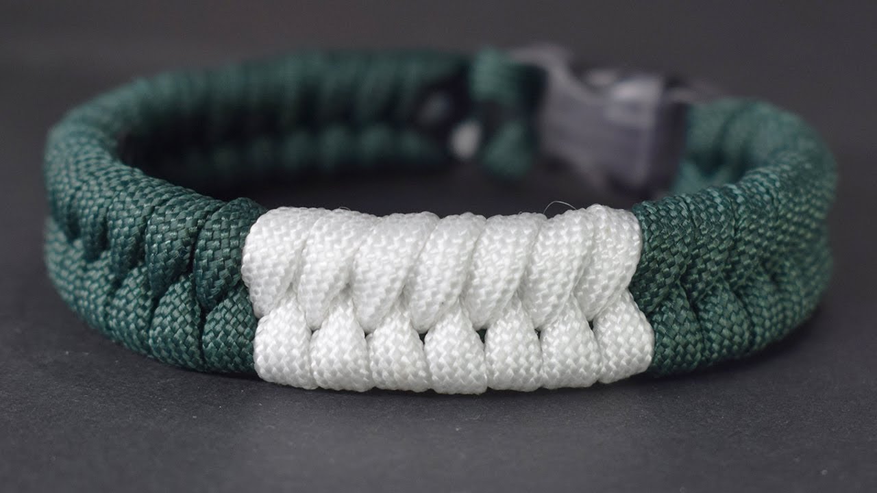 Cómo hacer una pulsera paracord de colores.