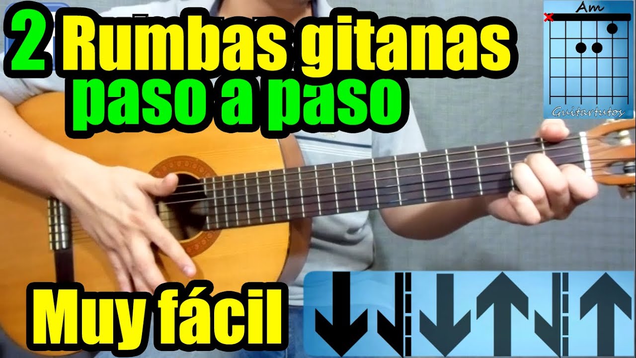 Como tocar RUMBA GITANA en guitarra 