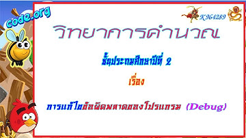 การแก้ไขข้อผิดพลาดของโปรแกรม (Debug)