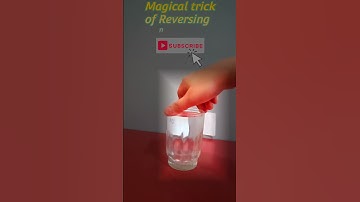 Cool science experiment: Make a water lens # Number Reversing illusion# reverse an image with water