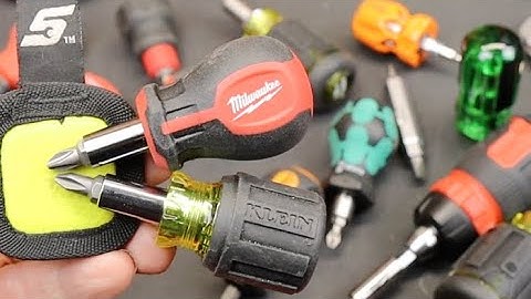 Klein vs Milwaukee: Super Stubby 6-in-1 Bit Drivers. Major subtile differences. Preferences worth $1