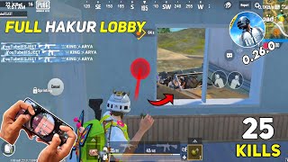 25 KILLS 🔥 FULL HAKUR LOBBY INTENSE SOLO vs SQUAD GAMEPLAY - PUBG LITE BGMI LITE