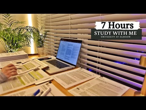 6 HOUR STUDY WITH ME | Background noise, 10 min Break, NO MUSIC | 50-10 POMODORO