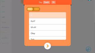 Blockly coding for dash robot