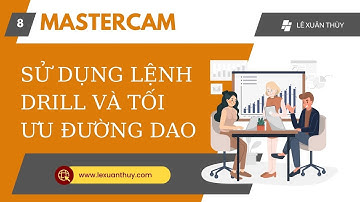 MASTERCAM | Lệnh Drill và cách tối ưu đường chạy dao khi khoan