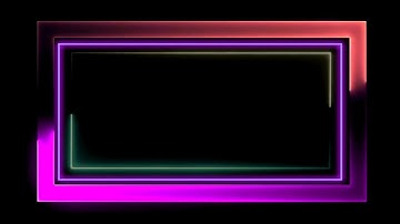 Trending NEON TEMPLATE | ABSTRACT Neon Frame OVERLY | Beautiful Glow Effect | Animated Video
