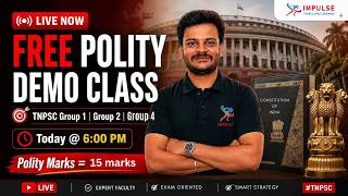 PART 1 🔴 FREE Polity Demo Class - 2 | TNPSC Group 1, 2 & 4 | Live Today @ 6 PM