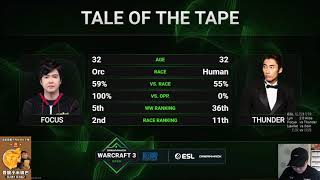 【TED出品】ESL B组 Focus vs Thunder 血法的无奈