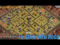 Clash of clan | th11 inferno island | 3 star with full scale hogs attack |