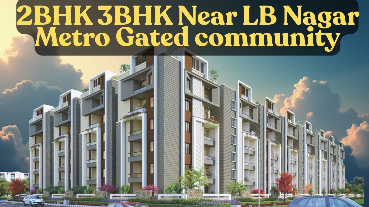 అదిరిపోయే Luxurious 2BHK 3BHK Flats near LB Nagar Metro Fully Gated community | Direct Owner
