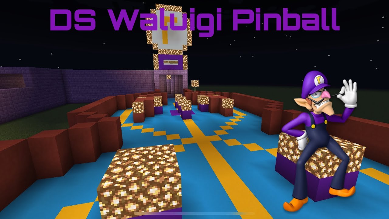Mario Kart in Minecraft DS Waluigi Pinball YouTube