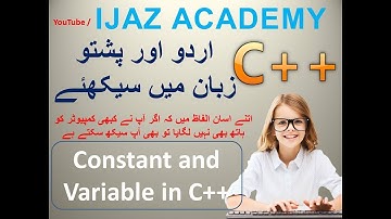 constant and variable in c++,c++ in urdu, Constan and variable day 4