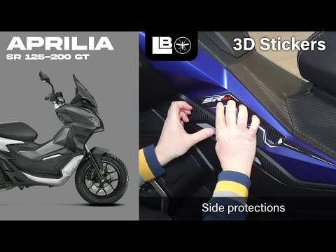 Stickers 3D Guards Handles Compatible With Aprilia Sr Gt 125 & 200