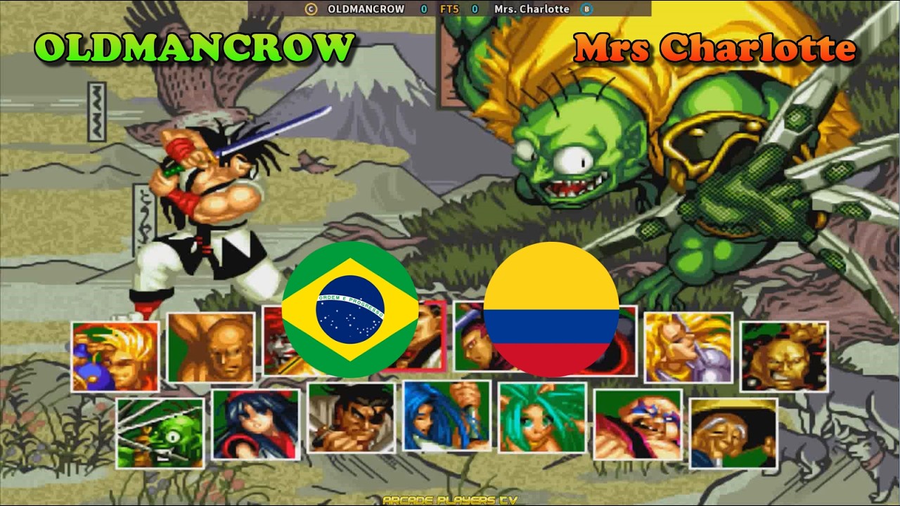 사무라이 쇼다운2 ➤ OLDMANCROW (Brazil) vs Mrs Charlotte (Colombia