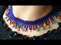 kum boncuk çiçek kolye yapımı 💙💙🌼sand bead necklace making