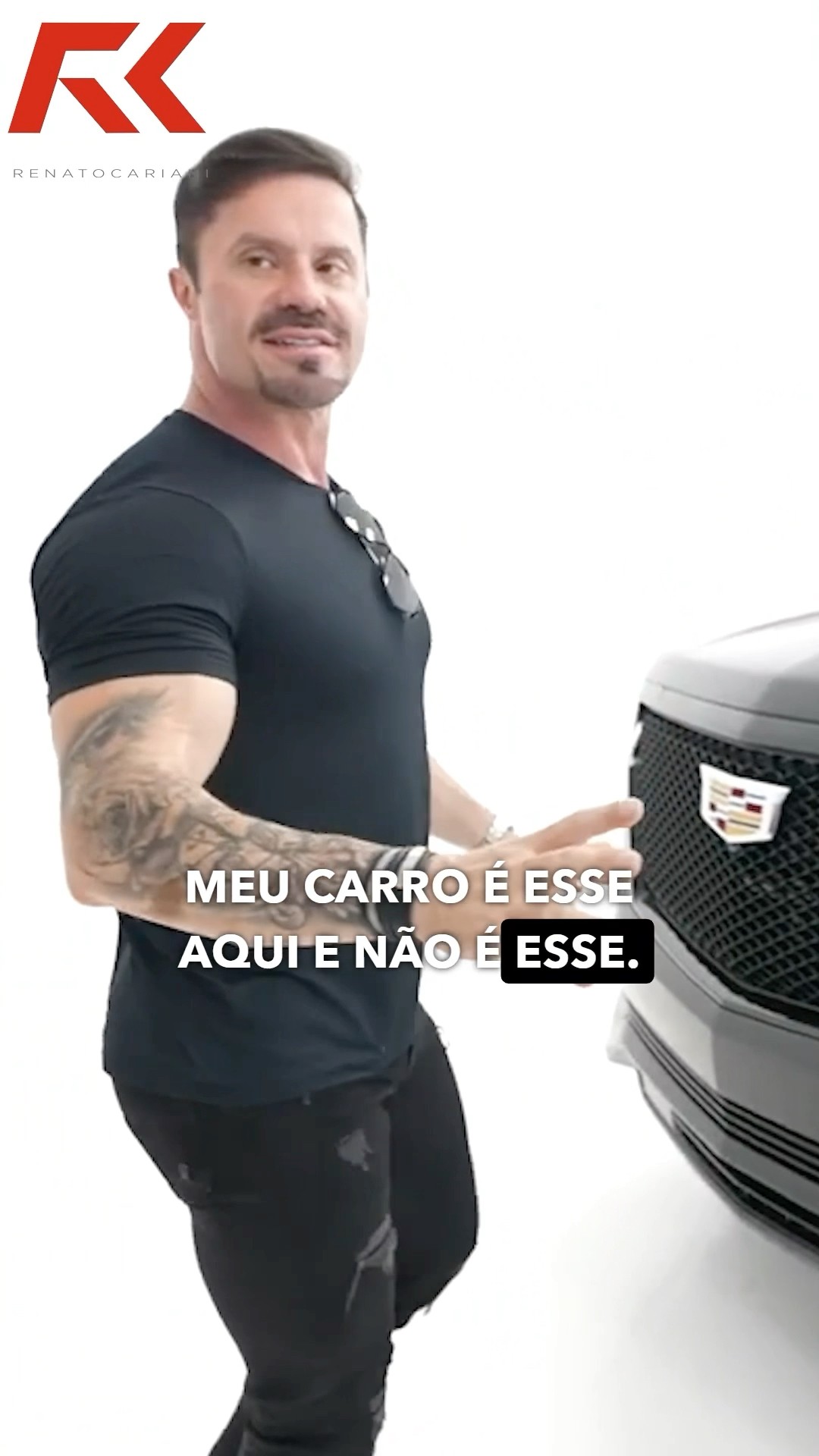 CARIANI REVELOU SEU CARRO NOVO! #renatocariani #juliobalestrin #carronovo #escalade #cadillac #novo