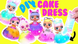 LOL Surprise DIY Birthday Cake Dress Dolls! Crafts for Kids screenshot 1