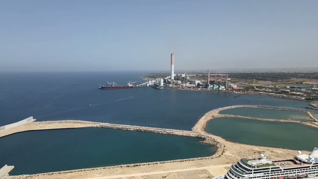 Porto di Civitavecchia ripreso da un drone