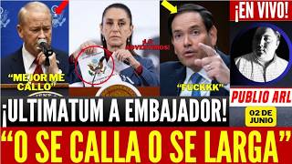 SE ACABO! ULTIMATUM A EUA. HOCICAZO EMBAJADOR INJERECISTA. O SE CALLA O LARGO. PRESIDENTA SUBE TONO