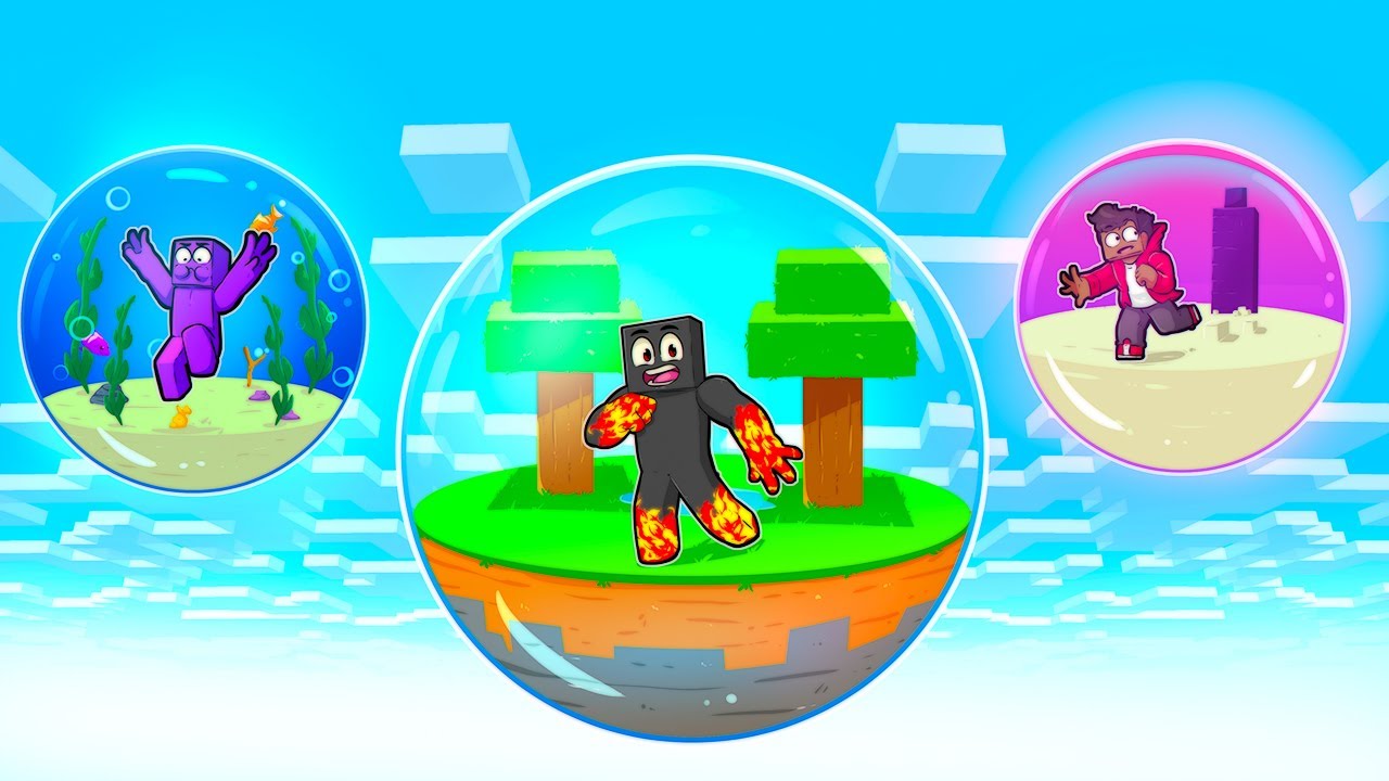 PRESOS EM BOLHAS GIGANTES NO MINECRAFT