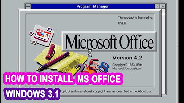 How to install MS Office on windows 3.1 - Virtual Machine