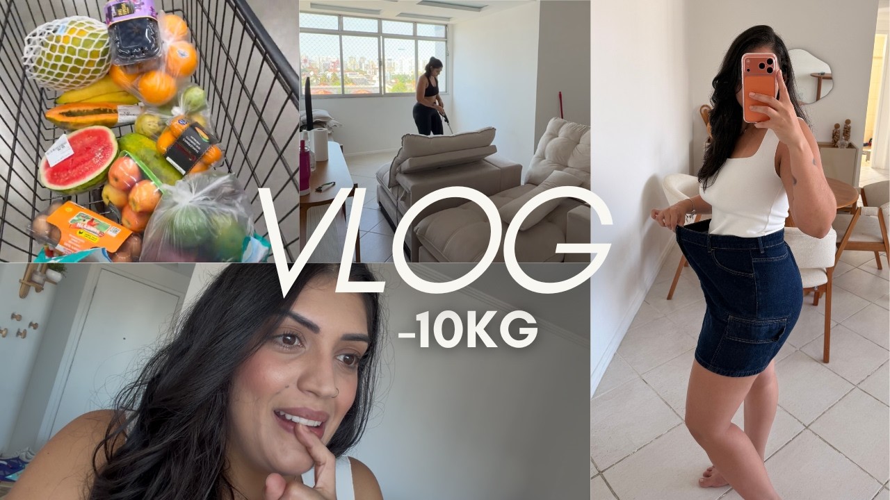 DailyVLOG - saí da obesidade, -10kg, roupas cabendo em mim, mounjaro, faxina