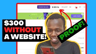 Earn $300/Day WITH No Website in 2023 | Proof | Monetag Direct Link