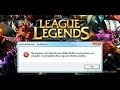 حل مشكلة تسجيل دخول باللعبة League of Legends
