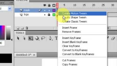 Mask Layer Tutorial on Adobe Flash CS4