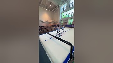 Ski machine fun challenge!#snowmonkey #skimachine #skiing #snowboarding #training #improve