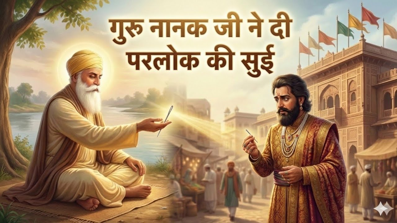 एक छोटी सी सुई और 7 लाख का खजाना! 🪡 आखिर क्या था गुरु नानक जी का राज? Gurunanak Dev Ji Sakhi