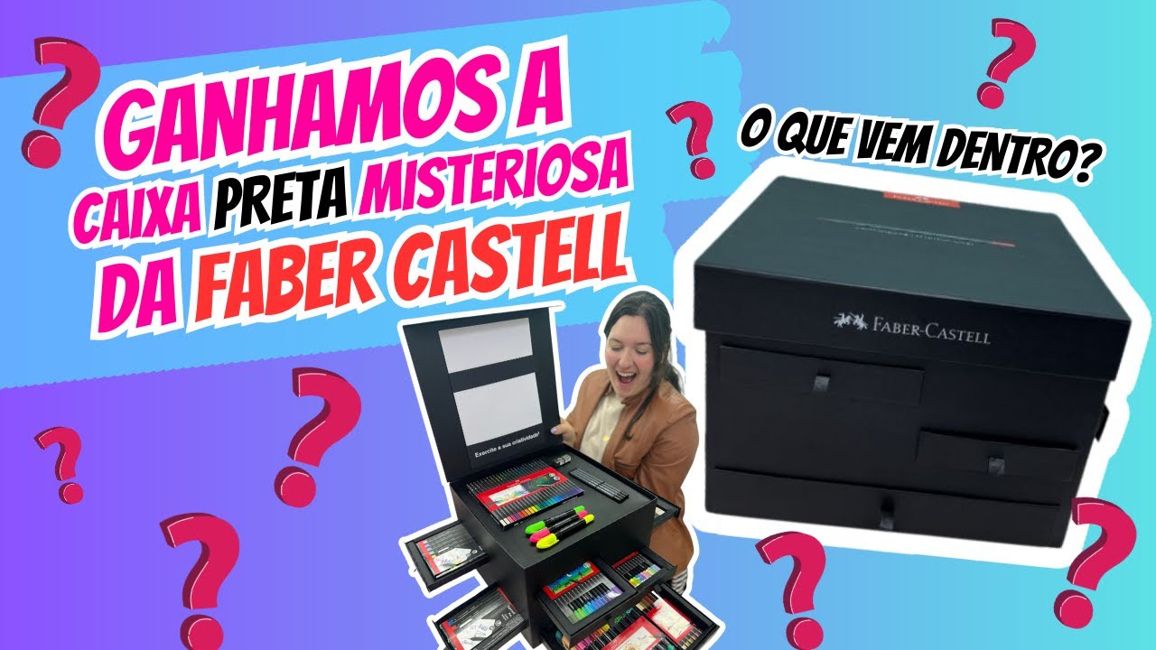 RECEBIDO: CAIXA PRETA MISTERIOSA DA FABER CASTELL - O que veio + Teste