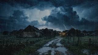 Cozy Rainfall Rhythms Meet Storm Thunder ASMR And Mellow Relaxing Music For Nighttime Rest