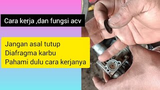 Function and working method of ACV (Air Cutoff Valve) or carburetor diaphragm @Gupakoli