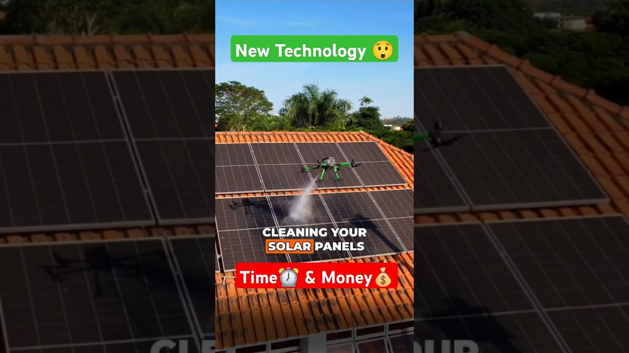 Drone for Solar Panel Cleaning ⚡✅